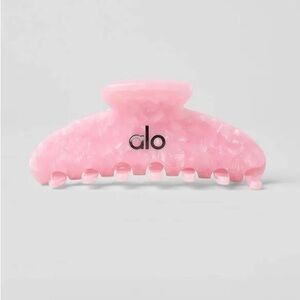 Alo pink hair clip